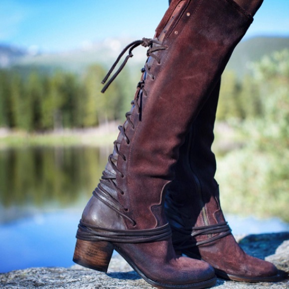 🍃💕HP NIB Steve Madden Freebird Suede Coal Boot - Picture 2 of 8